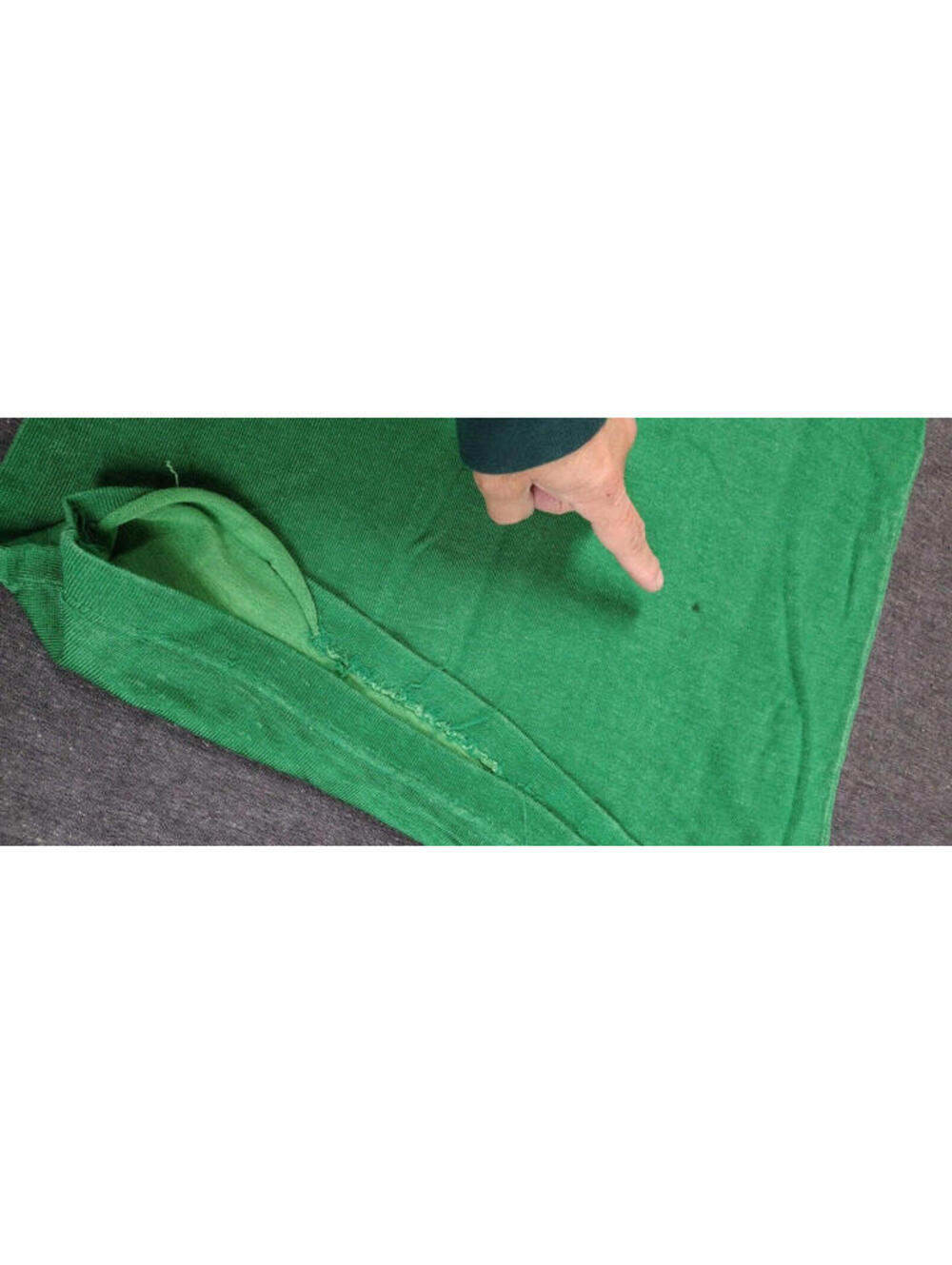 1940s Jersey CHICAGO ELMHURST POLICE NEW ERA SPORTSWEAR Knitting Mills Green V - Picture 15 of 15